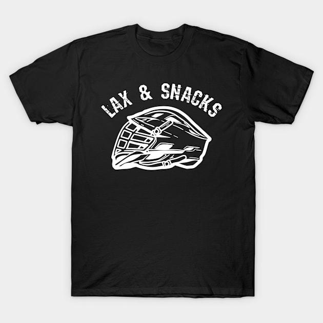 Lacrosse Lax Goalie Lacrosse And Snacks T-Shirt by Dr_Squirrel